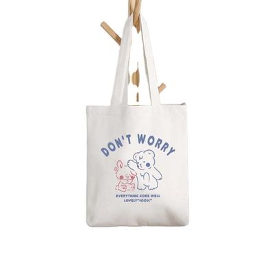 Dagelijks leven Custom Printed Logo Cotton Canvas Tote Bag Opvouwbare Herbruikbare Winkeltas