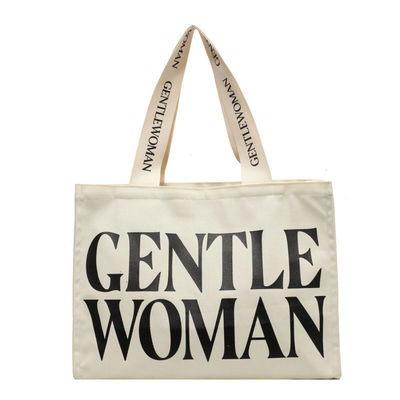OEM/ODM Acceptabele natuurlijke katoen heavy duty canvas tote bag met zak en rits