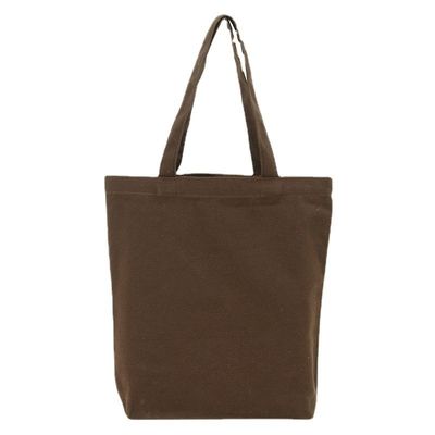 Winkelen Aanpasbare grootte Vaste kleur katoenen doek Tote zak met aangepast logo