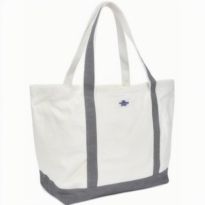 Nieuwste Modieus Custom Logo Eco Friendly Canvas Tote Bag met Zipper en Pocket