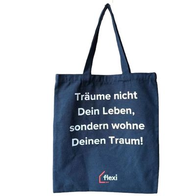 Custom gedrukte logo cadeautjes Duurzaam katoenen doek winkeltok met aangepaste kleur