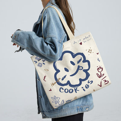 Medium Canvas Tote Bag gemaakt van biologisch katoenen linnen voor duurzame winkeloplossingen
