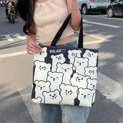 Medium Canvas Tote Bag gemaakt van biologisch katoenen linnen voor duurzame winkeloplossingen