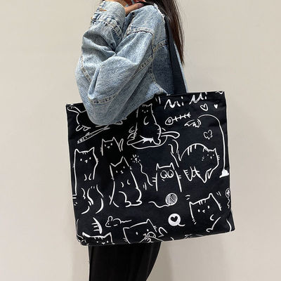 Medium Canvas Tote Bag gemaakt van biologisch katoenen linnen voor duurzame winkeloplossingen