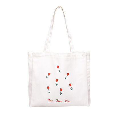 Gepersonaliseerde kleur Eco-vriendelijk Recycled Grote winkeltas Canvas Katoenen Tote Bags