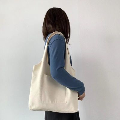 Herbruikbaar op maat gedrukt logo Eco-vriendelijk Winkelen Grocery Canvas Bags Tote Gift Bag