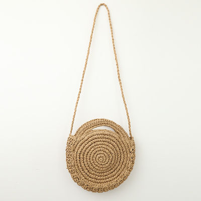 Recycled Straw Beach Bag Paper Cord Crossbody Shoulder Bags Logo Gepersonaliseerd Logo