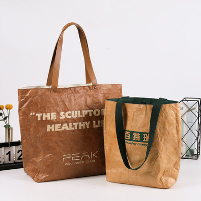 Gepersonaliseerde grote capaciteit Tote Bag Sopping Bag Eco Friendly Waterproof Dupont Paper Bag