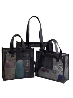 Aanpasbare Nylon Mesh Cosmetic Bag voor multifunctionele make-up opslag en reizen