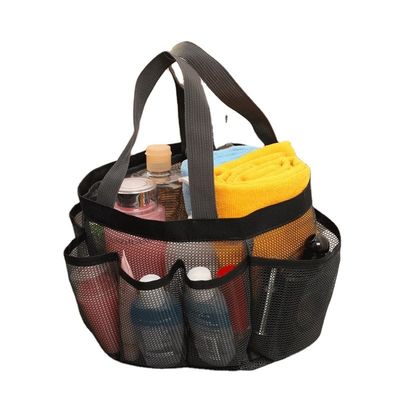 Aanpasbare Nylon Mesh Cosmetic Bag voor multifunctionele make-up opslag en reizen