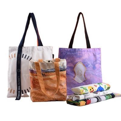 Sublimatie Tote Bags Custom Logo Printed voor herbruikbare Canvas Bag met grote capaciteit