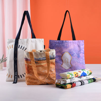 Sublimatie Tote Bags Custom Logo Printed voor herbruikbare Canvas Bag met grote capaciteit