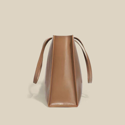Letter Pattern Type Ritzy Minimalist Vrouwen Winkelwagen Op maat gemaakte Lederen Tote Bags