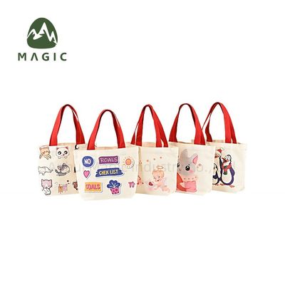 Duurzaam HQ Opvouwbaar Mini Tote Bag met Custom Logo Print Canvas Cotton Handbag