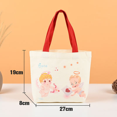 Duurzaam HQ Opvouwbaar Mini Tote Bag met Custom Logo Print Canvas Cotton Handbag