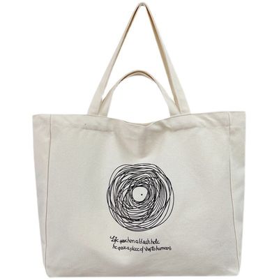 Gepersonaliseerd logo gedrukt doek katoenen toetzakken voor modieuze vrouwen OEM / ODM geaccepteerd