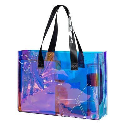 Gepersonaliseerd logo geaccepteerd waterdichte toet zak voor vrouwen gerecycled TPU winkeltas