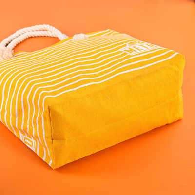 Handgemaakte stijl Custom Print Cotton Canvas Tote Bag voor milieuvriendelijk feestcadeau