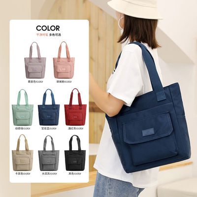 Kleine maat Dagelijks schoolleven Canvas Katoen Tote Bags met full-color Custom Logo Print