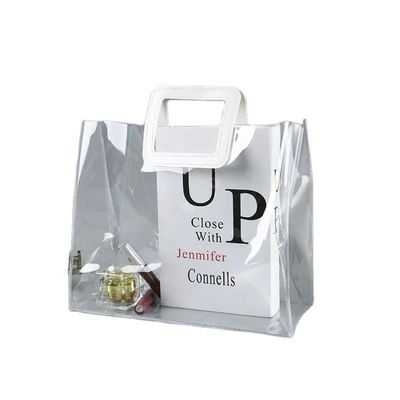 Open sluiting Custom Clear PVC Gift Iridescent Tote Cosmetische zak voor een modieuze look