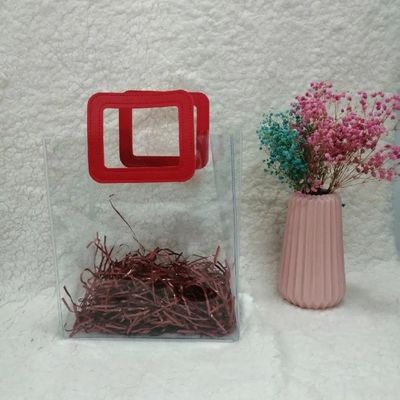 Open sluiting Custom Clear PVC Gift Iridescent Tote Cosmetische zak voor een modieuze look