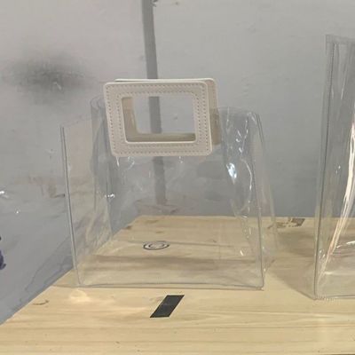 Open sluiting Custom Clear PVC Gift Iridescent Tote Cosmetische zak voor een modieuze look