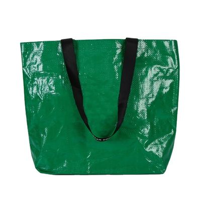 Gepersonaliseerde kleur Eco-vriendelijke PP geweven gelamineerde winkeltokjes met aangepast logo