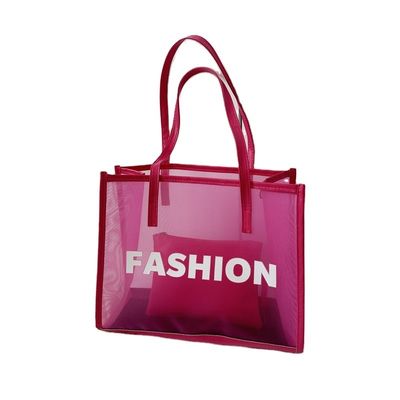 Custom Eco Shopping Bag Custom Design met logo Herbruikbare Nylon Mesh Beach Tote Bag
