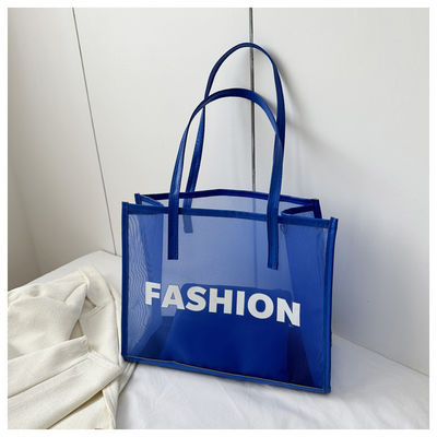 Custom Eco Shopping Bag Custom Design met logo Herbruikbare Nylon Mesh Beach Tote Bag