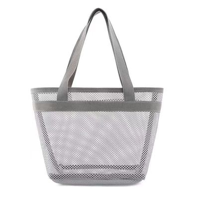 Gepersonaliseerde Logo Mesh Toilettenzak Eco Shopping Bag met Zipper Kleine Nylon Mesh Bag