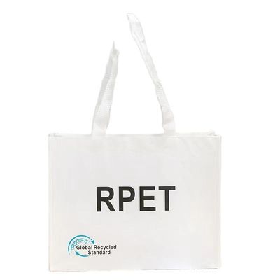 Handmatig opvouwbare RPET-toetzak gemaakt van gerecycled polyester nylon voor milieubewuste kopers