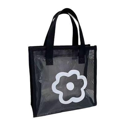 Cartoon Pattern Herbruikbare Eco Mini Tote Bag Custom Printed Polyester Nylon Mesh Winkelen