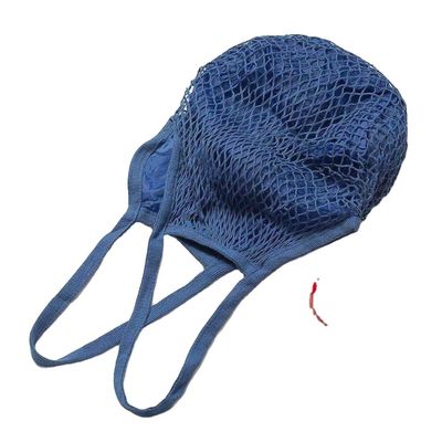 Gepersonaliseerd logo Eco Organic Cotton Mesh Net Herbruikbare winkeltas voor groente Fruit Food