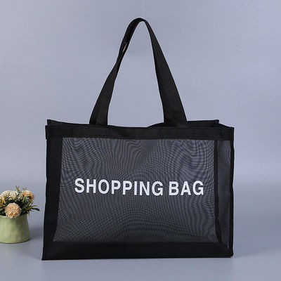 Handled Style Grote capaciteit Mesh Shopping Tote Bag met Custom Logo en aangepast