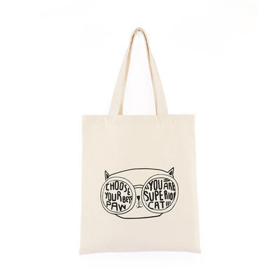Custom Printed Canvas Tote Bag voor Eco Recycled Shopping Nieuwste modieuze stijl
