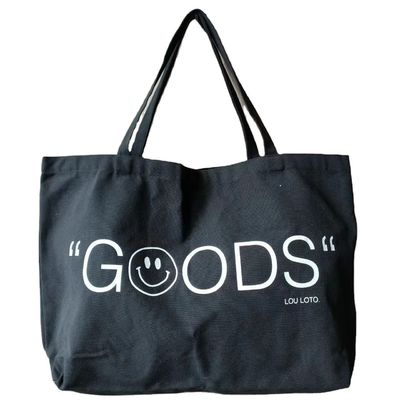 Herbruikbare op maat gedrukte eco recycled plain biologische katoen doek tote zak met logo