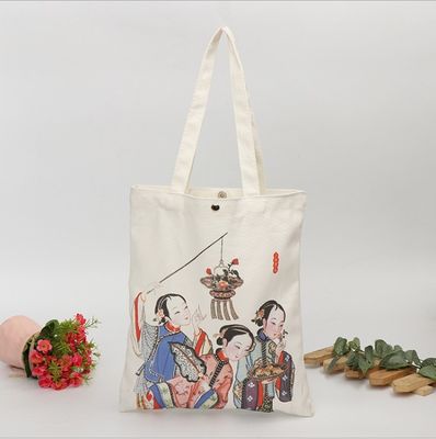 Handled Style 10oz Canvas Tote Bag met Zipper Perfect en personalisatie projecten