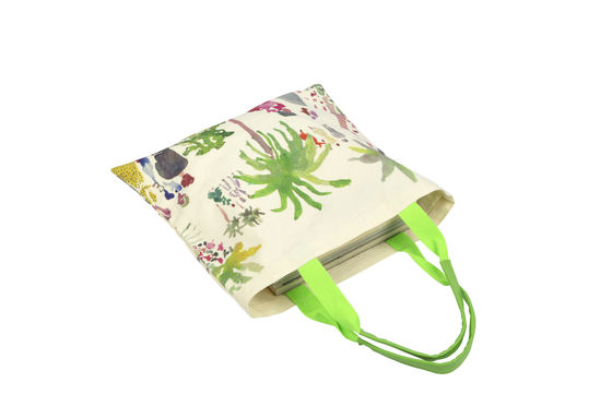 Kleed Canvas Eco Friendly Herbruikbare Designer Shopping Tote Bag Met Custom Logo