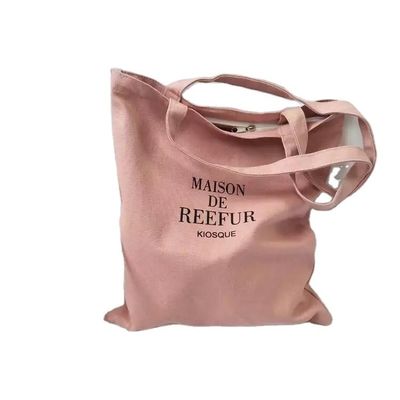 Dagelijks schoolleven Custom Medium Organic Cotton Canvas Tote Bag voor herbruikbaar winkelen