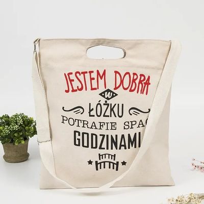 Low MOQ Eco Friendly Shopping Bag Blank Plain Canvas Cotton Tote Bag Met Custom Logo