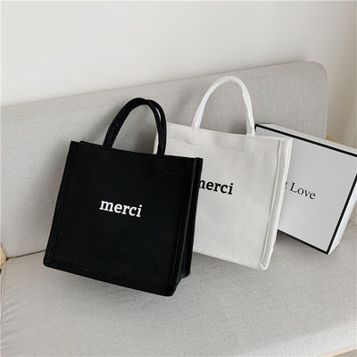 Custom Eco Shopping Bag Canvas Boodschappenzak Cotton Tote Gift Bag met grote capaciteit