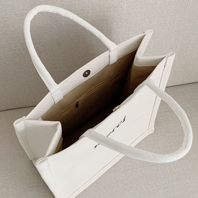 Custom Eco Shopping Bag Canvas Boodschappenzak Cotton Tote Gift Bag met grote capaciteit