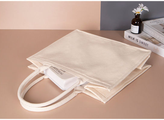 Duurzaam Custom Logo Waterdicht Gelamineerd Katoen Canvas Tote Bag voor en winkelen