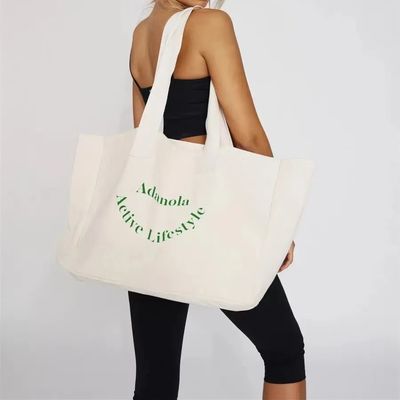 Custom Printed Logo Custom Eco Beach Tote Bag met handgemaakte stijl en OEM/ODM aanvaardbaar