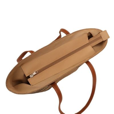 Handgemaakte Raffia Straw Beach Bag voor Unisex Summer Bucket Tote Style Basket