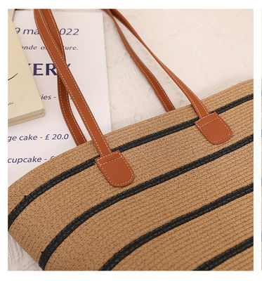 Handgemaakte Raffia Straw Beach Bag voor Unisex Summer Bucket Tote Style Basket