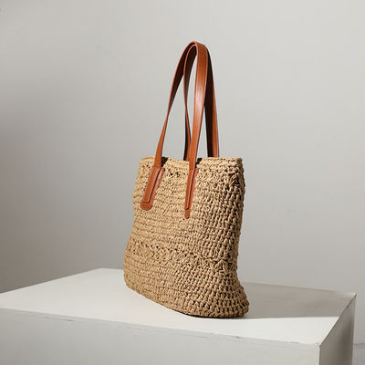 Aantal handgrepen/banden Twee 2023 Stijl Straw Bag Woven Bag voor Wild Beach Travel