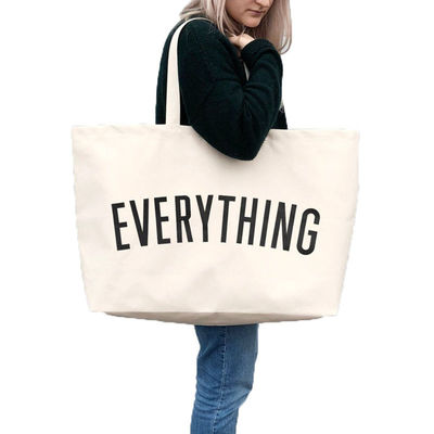 Handheld Style Canvas Grocery Tote Bag Perfect voor het promoten van jezelf en het milieu