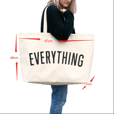 Handheld Style Canvas Grocery Tote Bag Perfect voor het promoten van jezelf en het milieu