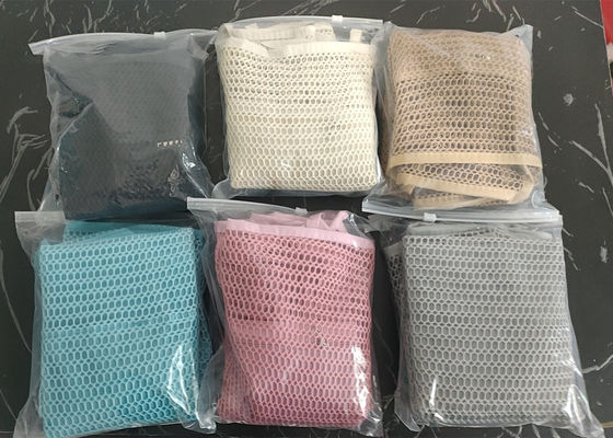 Herbruikbare mesh strandtas Custom grote capaciteit schoudertas voor vrouwen buiten reizen